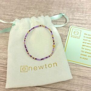 Enewton E-Girl Purple and Gold Beaded Bracelet
